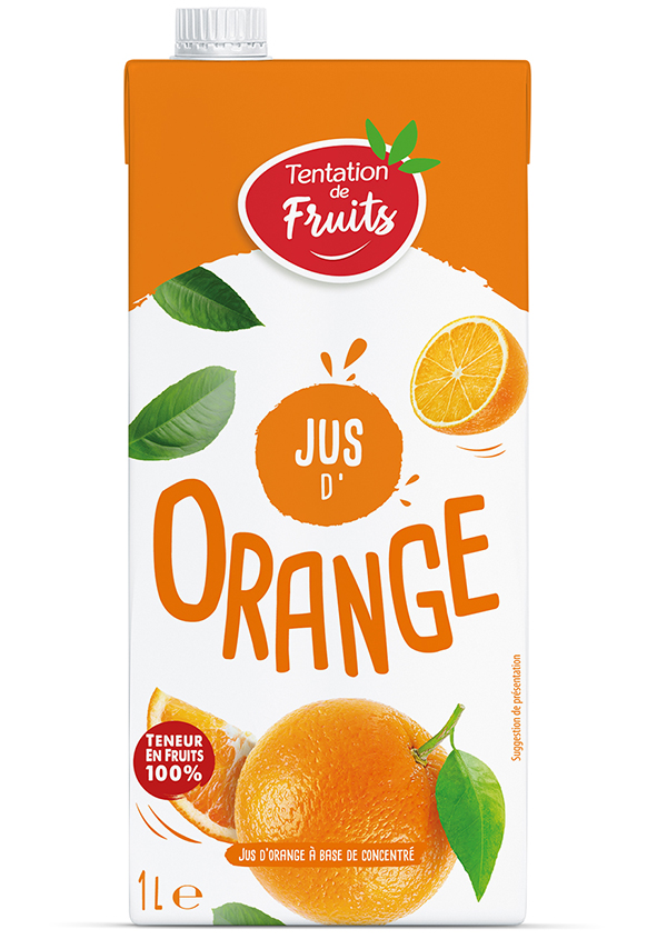 Jus D Orange A Base De Concentre Tentation De Fruits Fructa Partner